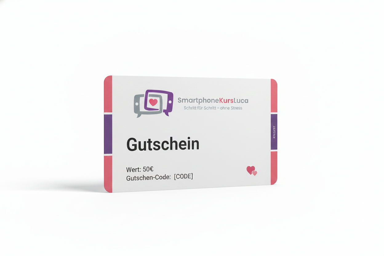 SmartphoneKurs Luca – Geschenkgutschein