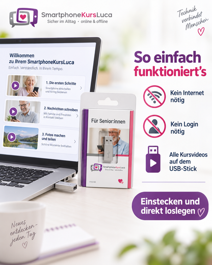 Android-Smartphonekurs für Senior:innen – USB-Stick